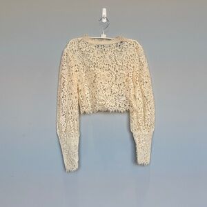 Bardot Cream Lace Blouse